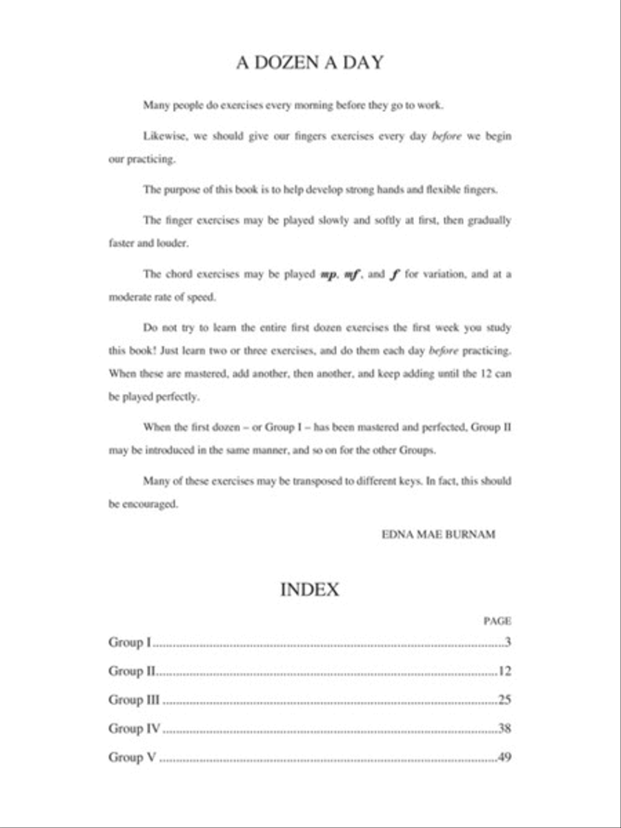 A Dozen a Day Book 4 – Book/Online Audio Piano Method scores gallery preview page 2