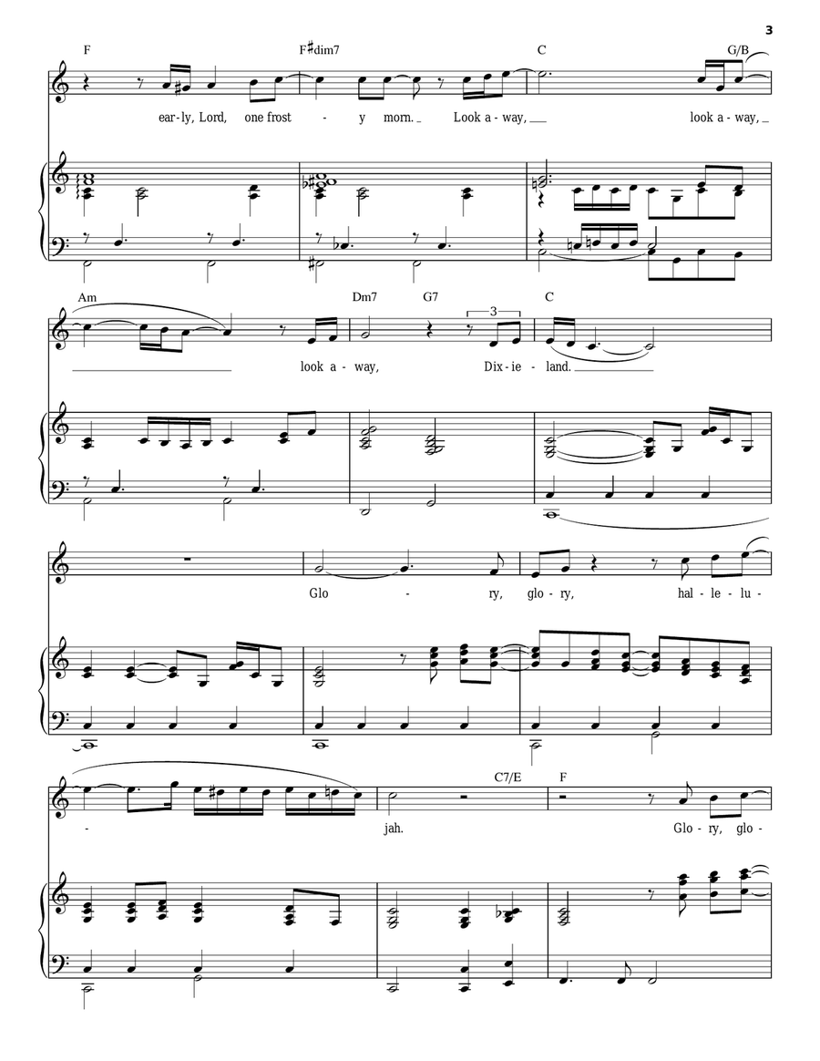 An American Trilogy An American Trilogy Piano, Vocal scores gallery preview page 3