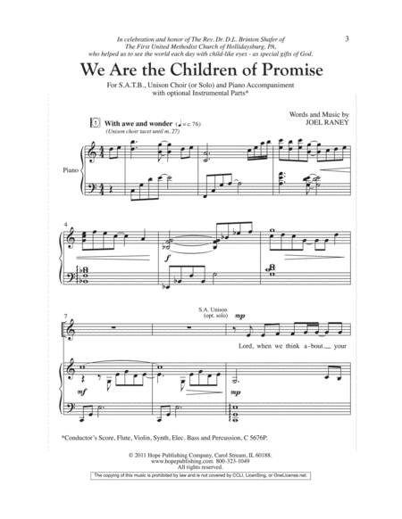 We Are the Children of Promise image number null