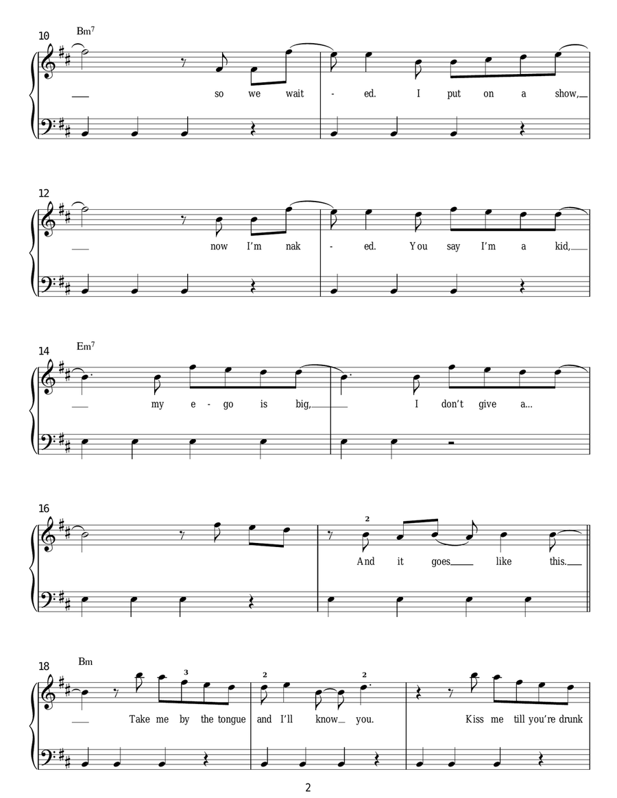 Moves Like Jagger Voice scores gallery preview page 2