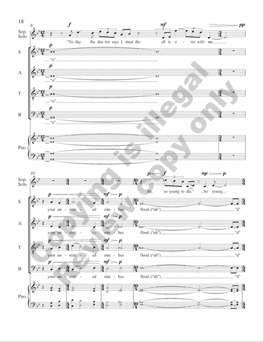 A Walt Whitman Requiem 4-Part scores gallery preview page 28