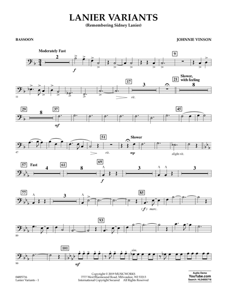 Lanier Variants - Bassoon