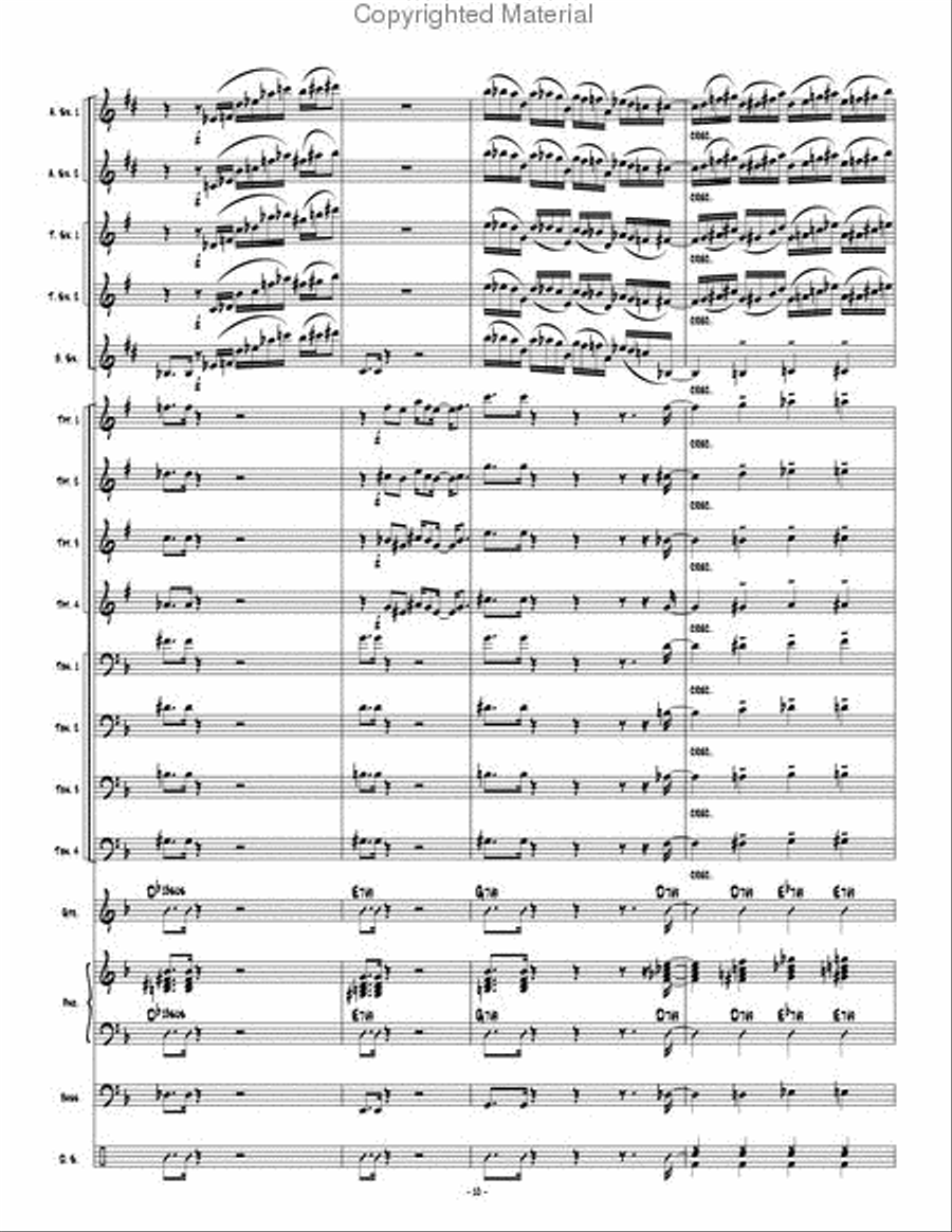 Psychopathic Cyber Freak Jazz Ensemble scores gallery preview page 11