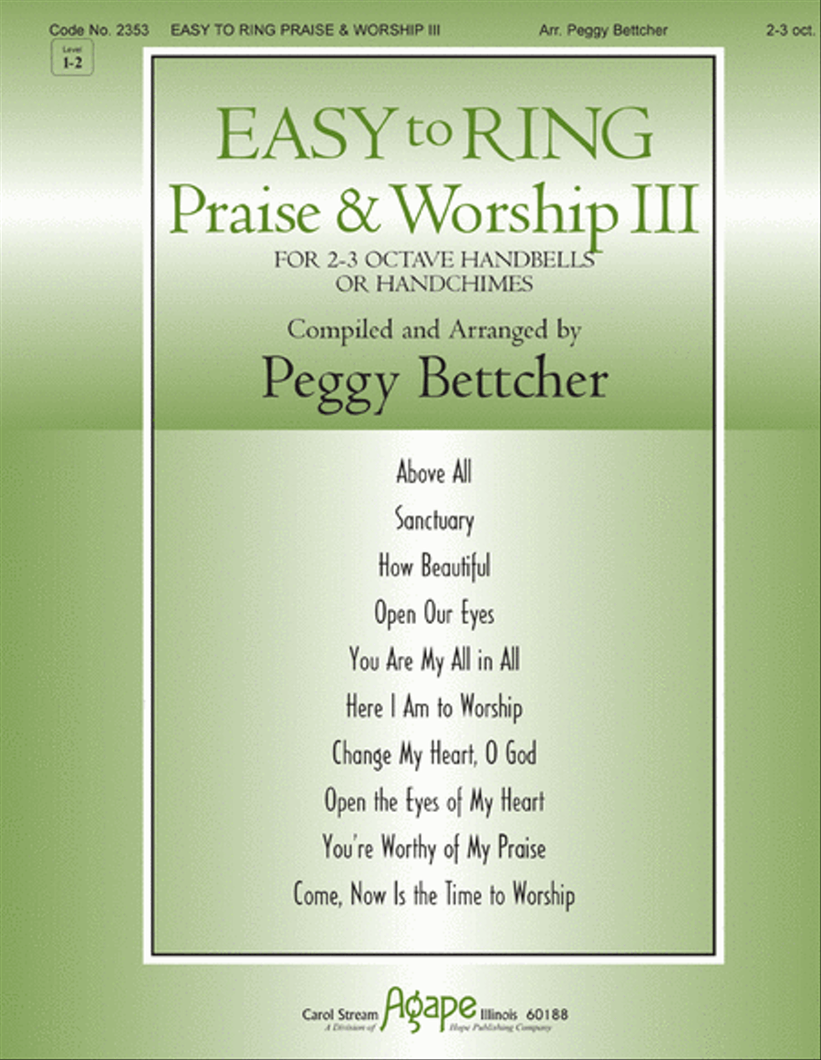 Easy to Ring Praise and Worship 3-Octaves scores gallery preview page 1