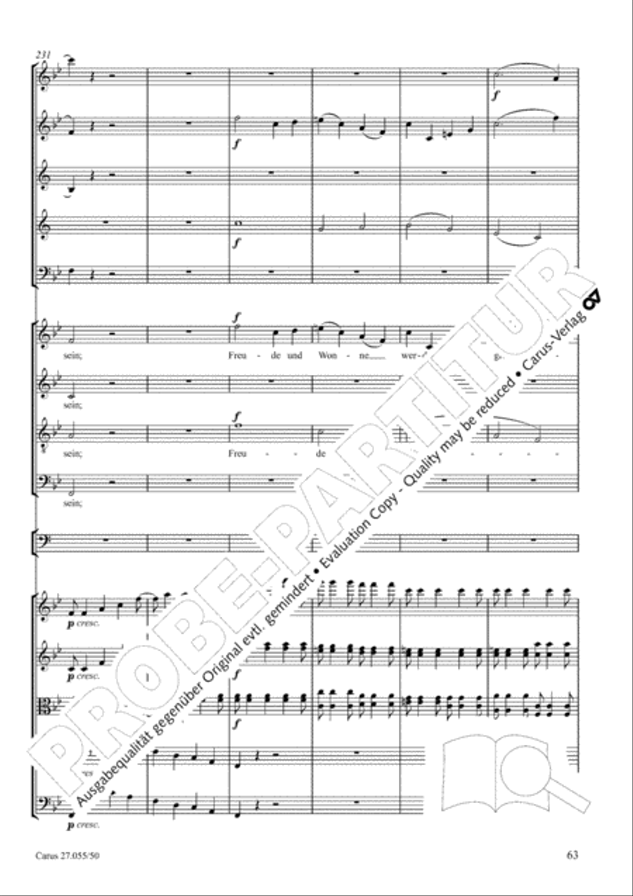 Ein Deutsches Requiem (German Requiem) 4-Part scores gallery preview page 70