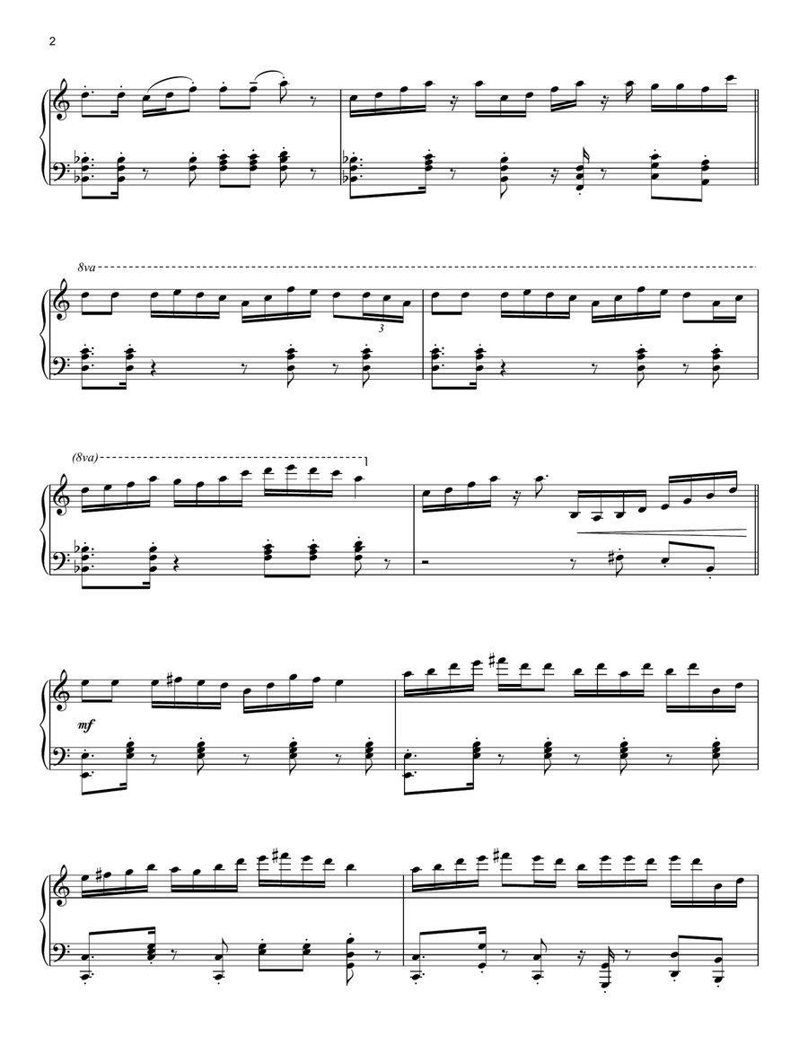 Third Date (from How to Train Your Dragon: The Hidden World) Piano Solo scores gallery preview page 2