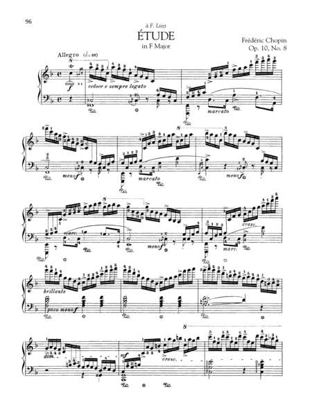 Etude in F Major, Op. 10, No. 8