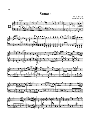 Book cover for Mozart: Piano Sonata No. 12 in F Major