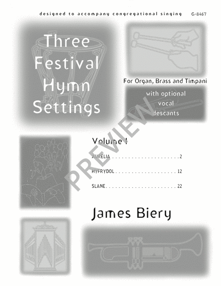Three Festival Hymn Settings - Volume 1 image number null