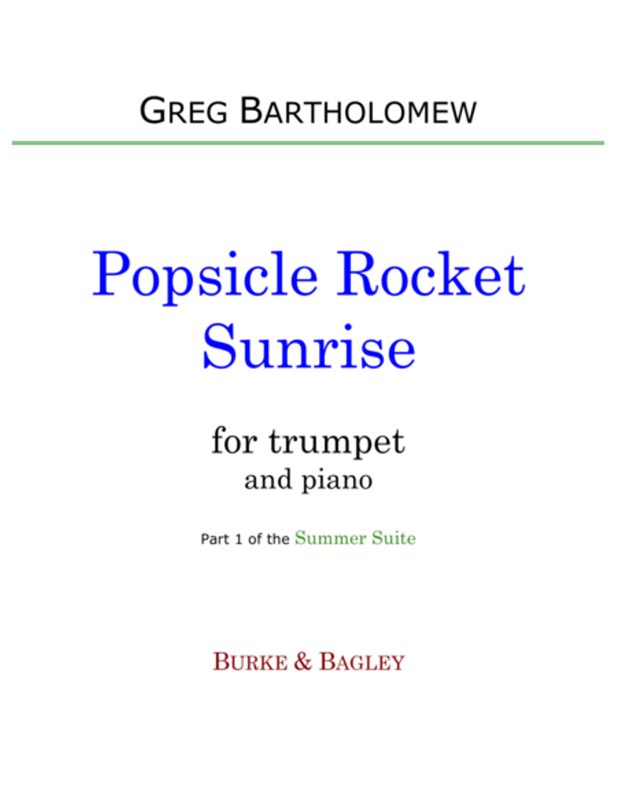 Popsicle Rocket Sunrise (trumpet & piano) image number null