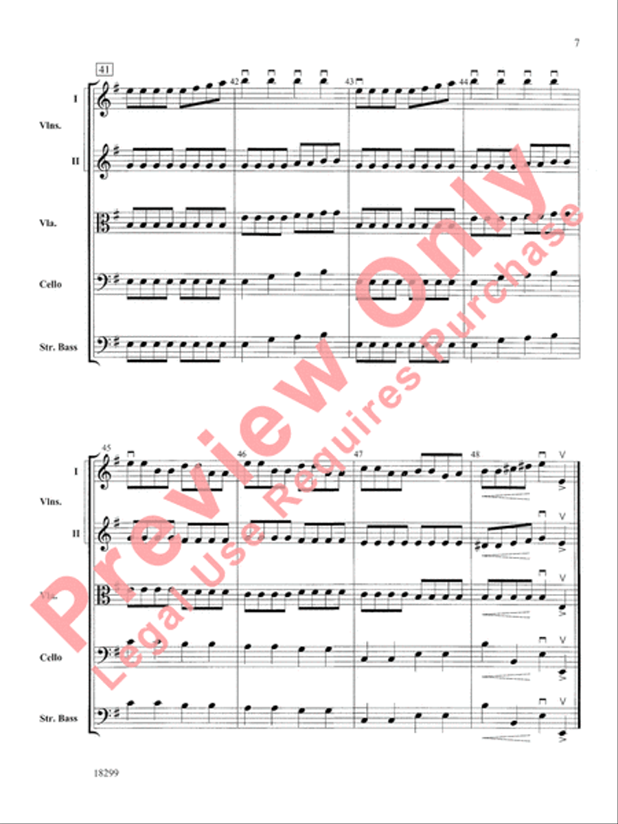 Three Scenes from a Green Valley String Orchestra scores gallery preview page 8