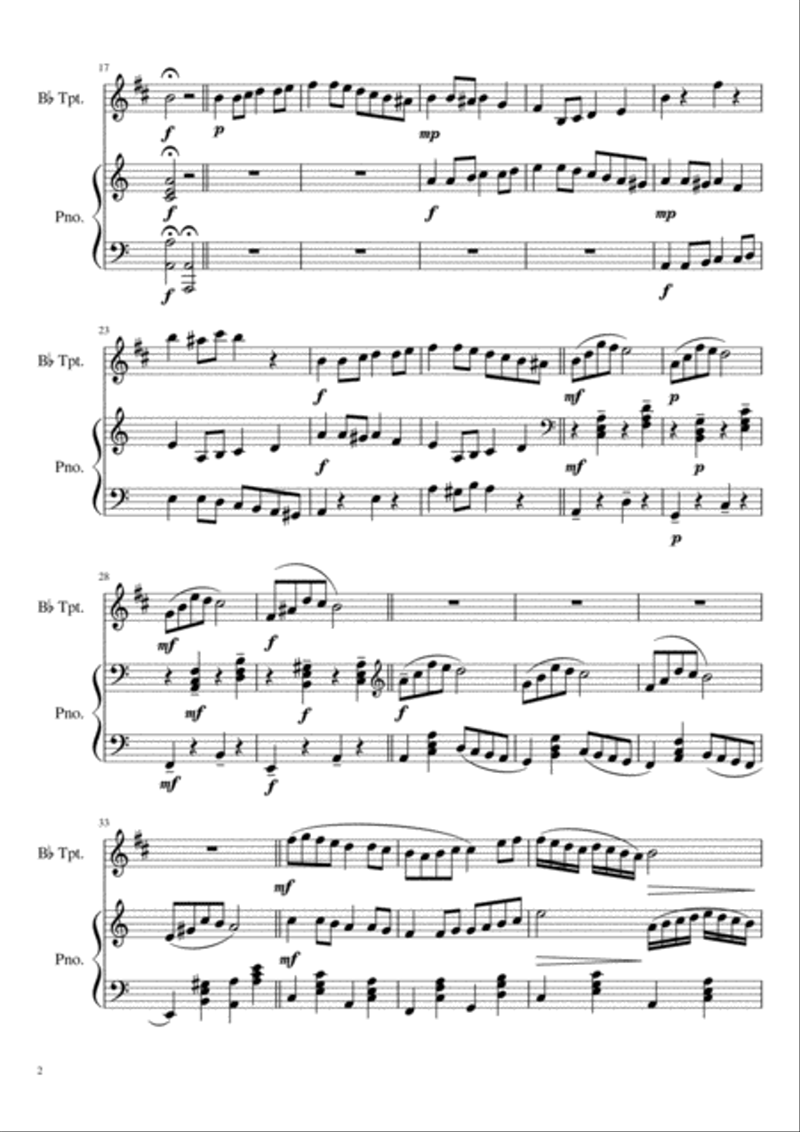 Trumpet Rhapsody Trumpet Rhapsody Trumpet Solo scores gallery preview page 2