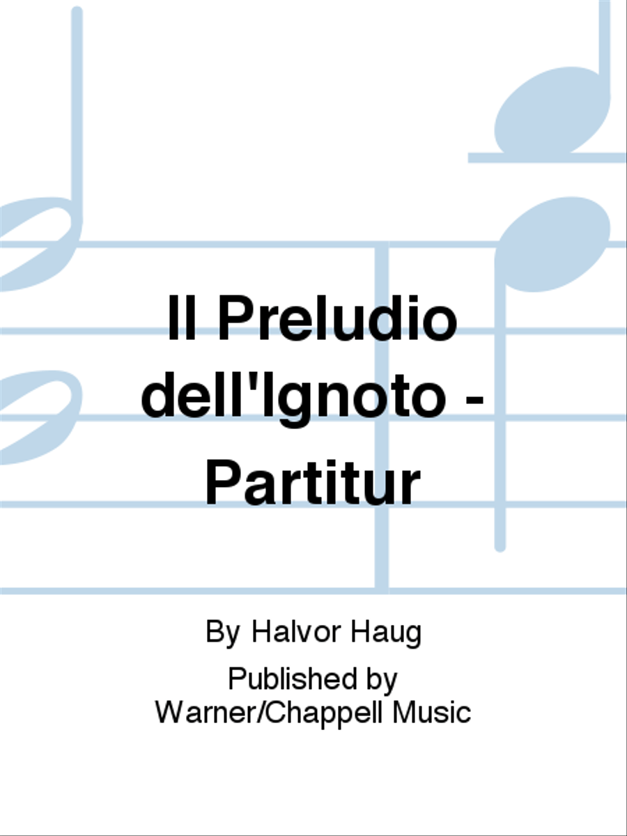 Il Preludio dell'Ignoto - Partitur Orchestra scores gallery preview page 1