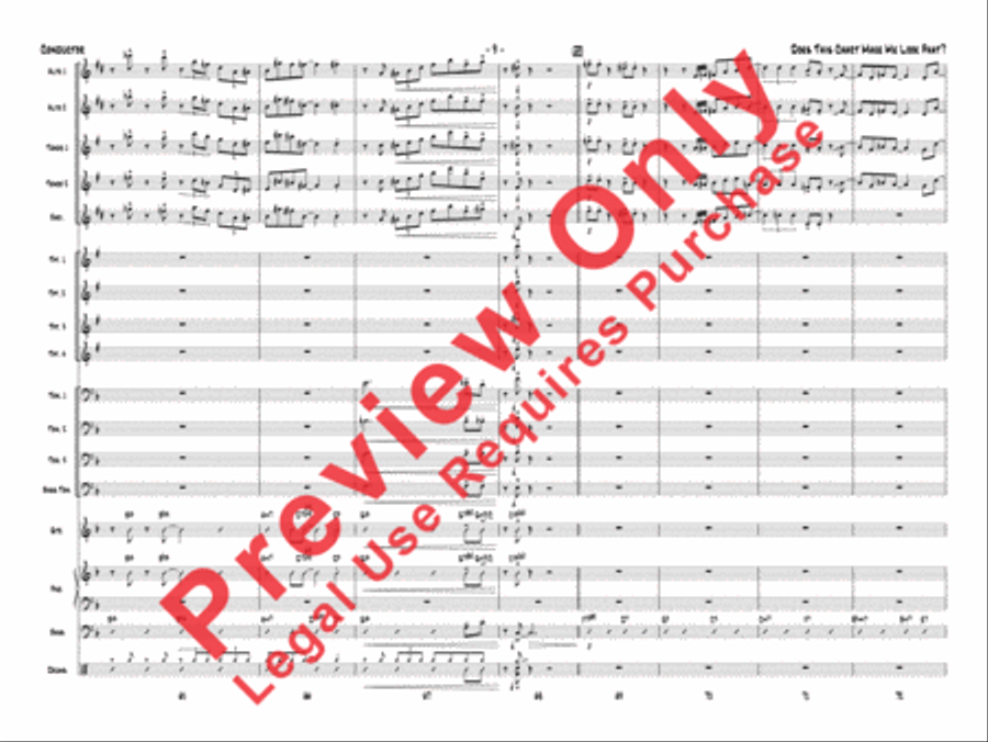 Does This Chart Make Me Look Phat? Jazz Ensemble scores gallery preview page 30