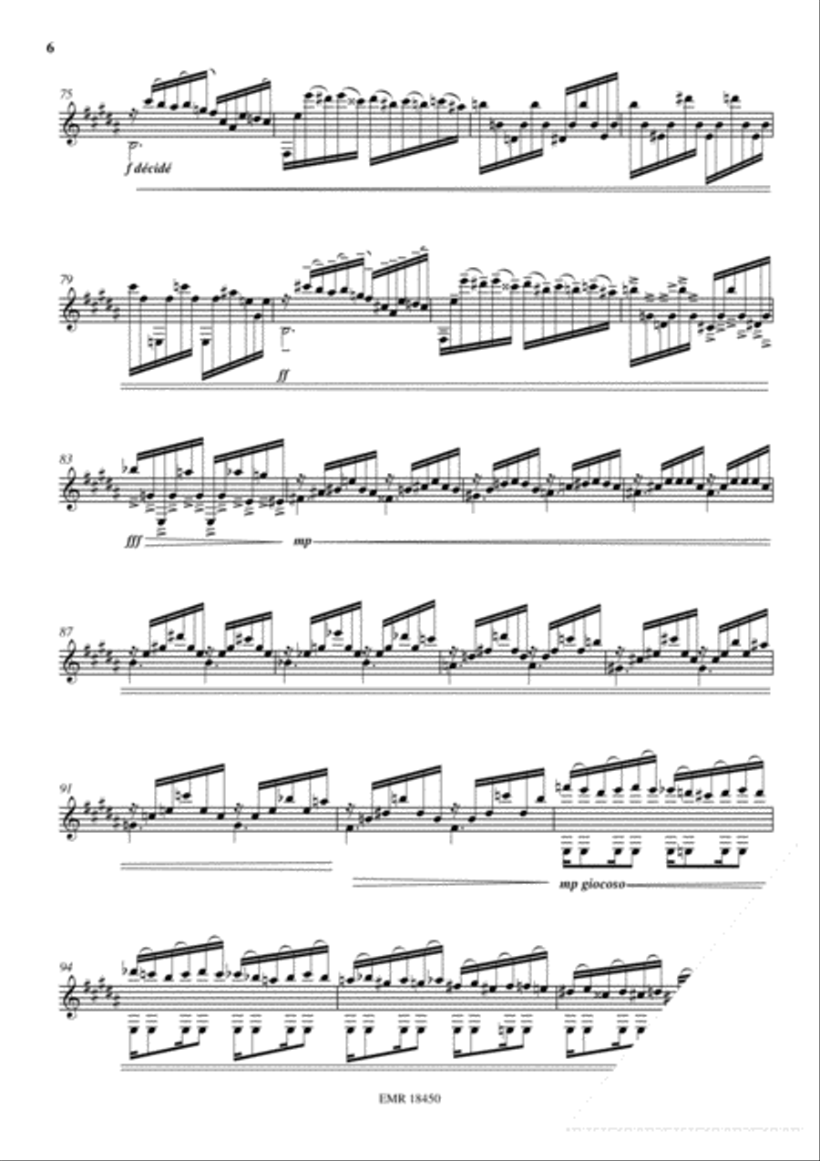 Etude Transcendante No. 13 Classical Guitar scores gallery preview page 6