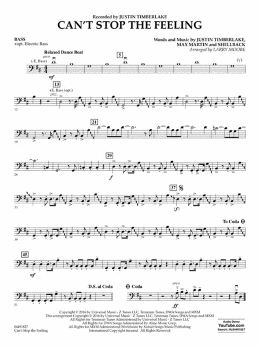 Can't Stop the Feeling String Orchestra scores gallery preview page 6