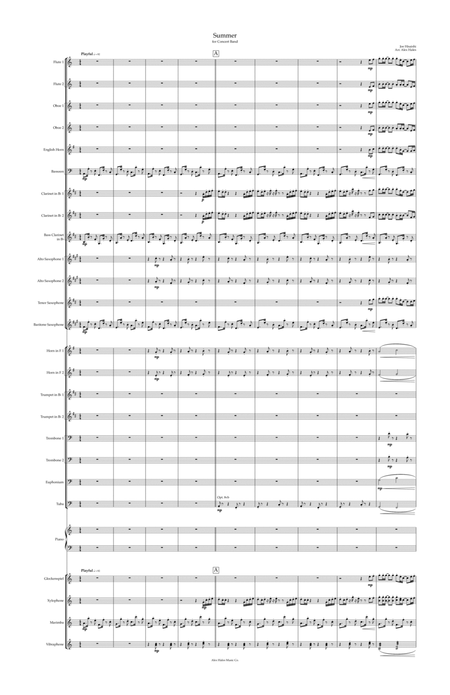 Summer Concert Band scores gallery preview page 1