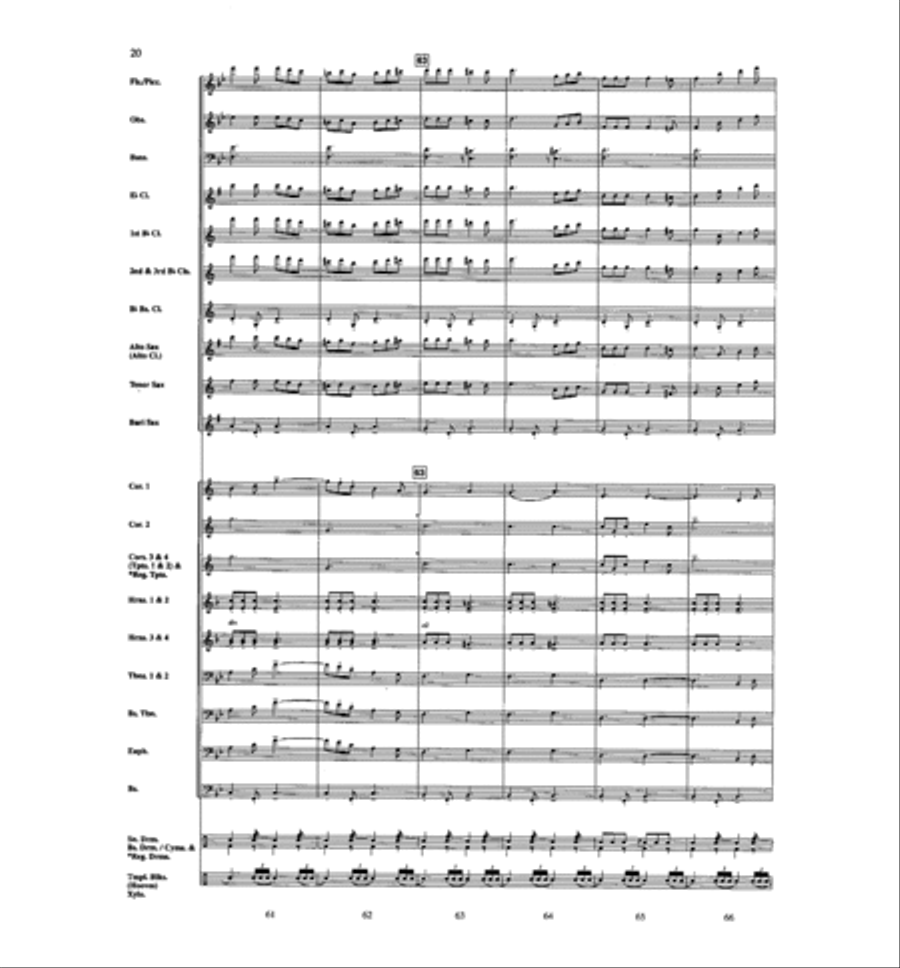 Sabre and Spurs Concert Band scores gallery preview page 12