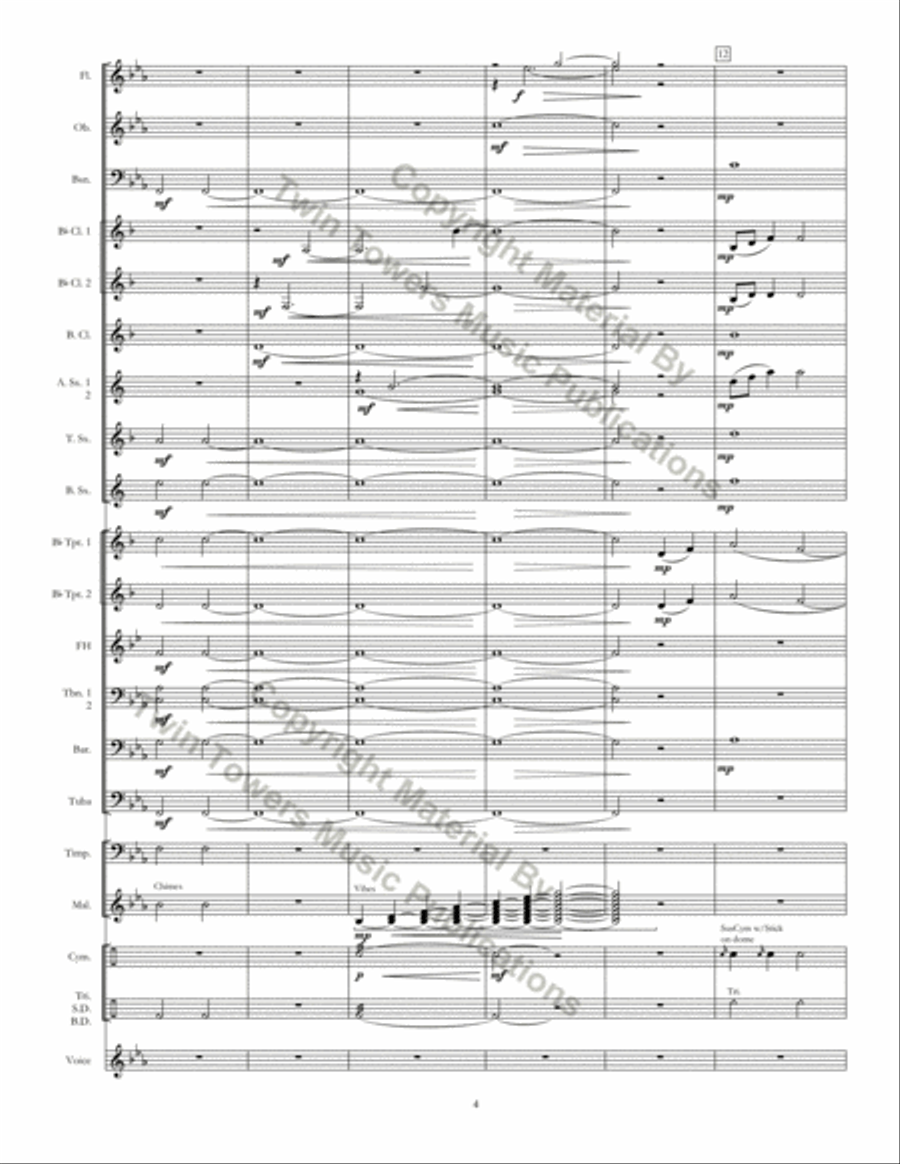 Chorale Prelude: I Want Jesus To Walk With Me Concert Band scores gallery preview page 5