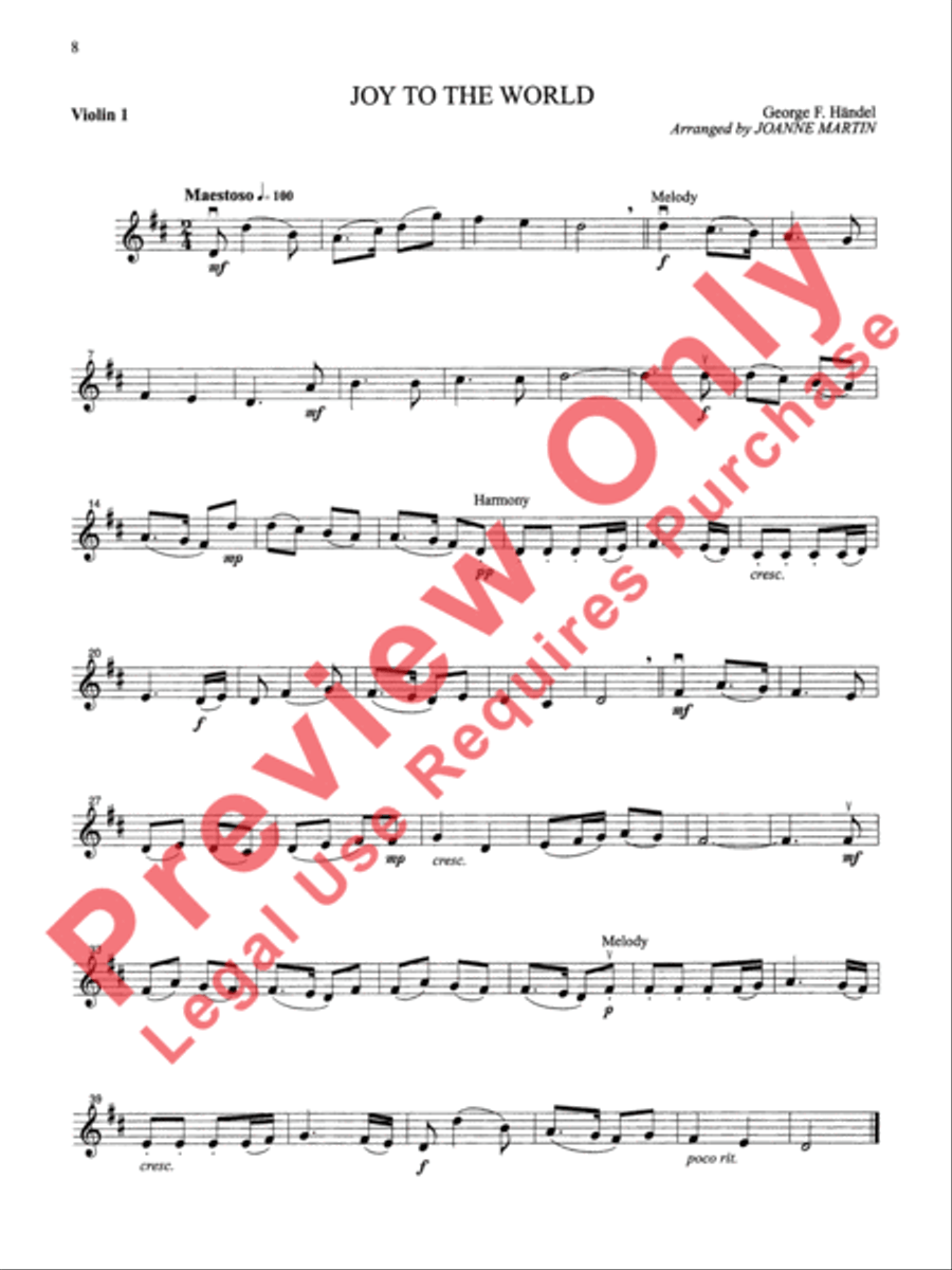 Festive Strings for String Quartet or String Orchestra String Quartet scores gallery preview page 10