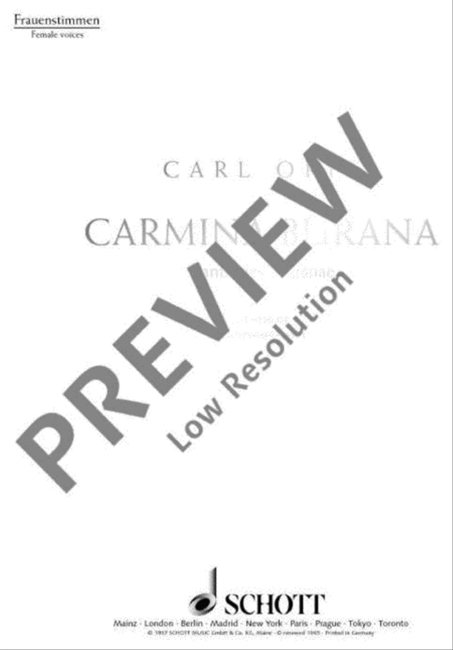 Carmina Burana Part scores gallery preview page 2