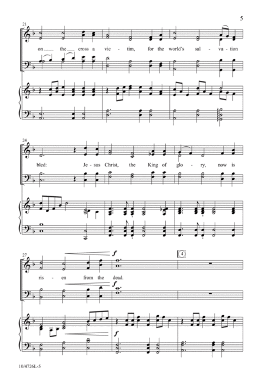 Resurrection Alleluias Resurrection Alleluias 4-Part scores gallery preview page 5