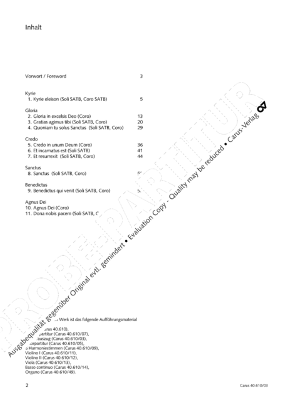 Theresienmesse in B 4-Part scores gallery preview page 3