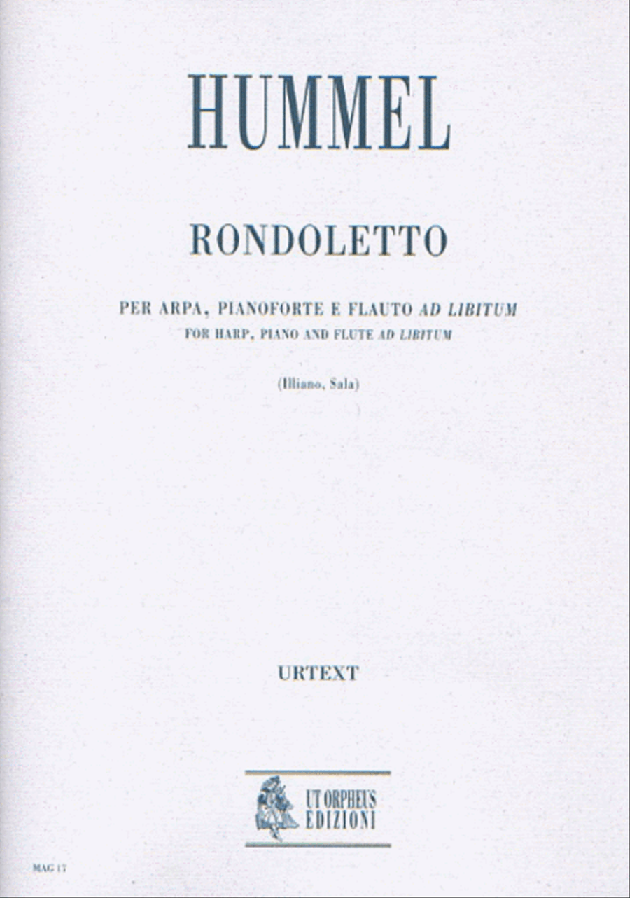 Rondoletto No. 1 for Harp, Piano and Flute ad libitum Flute scores gallery preview page 1