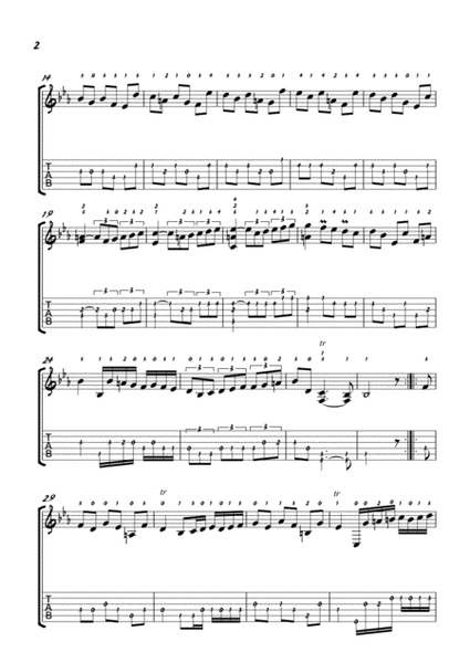 Courante in E flat major BWV 1010