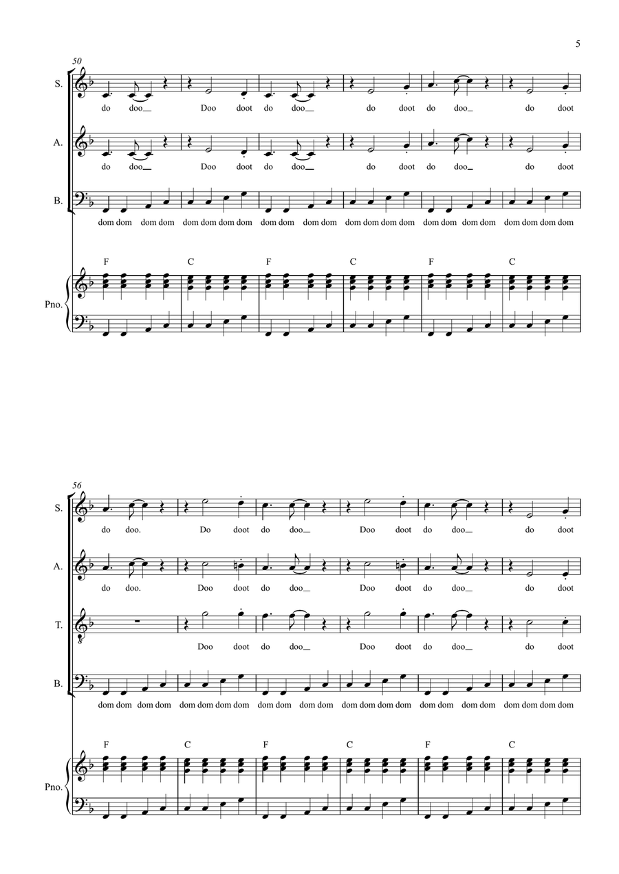 Everybody Needs Somebody To Love 4-Part scores gallery preview page 5