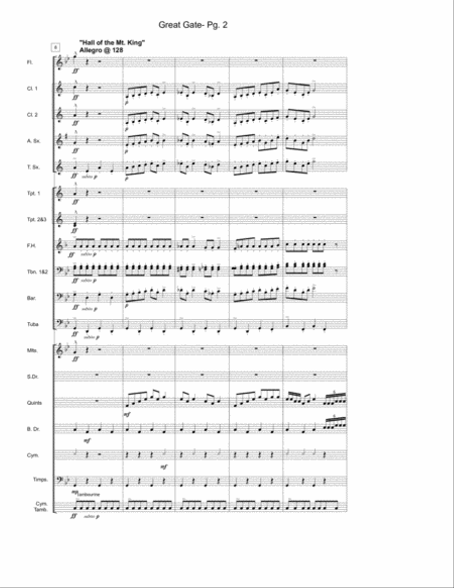 Great Gate (Classical Production) Marching Band scores gallery preview page 3