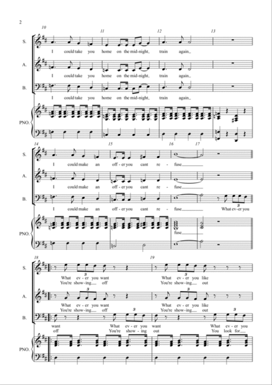 Whatever You Want 3-Part scores gallery preview page 2
