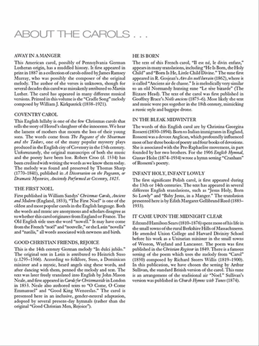 15 Easy Christmas Carol Arrangements – Low Voice Low Voice scores gallery preview page 5