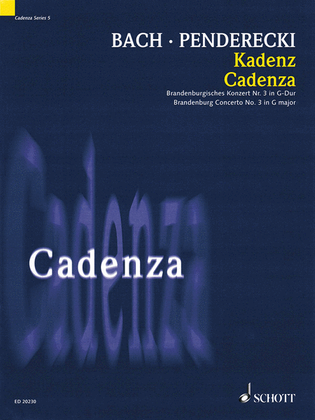 Cadenza - Brandenburg Concerto No. 3 in G Major