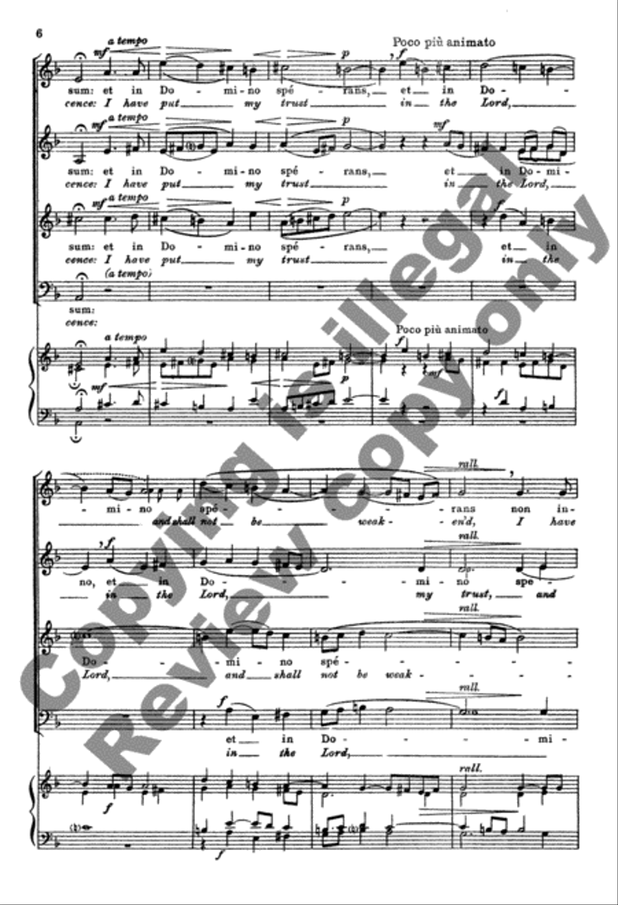 Judica me Domine (Judge Me, O God) 4-Part scores gallery preview page 10