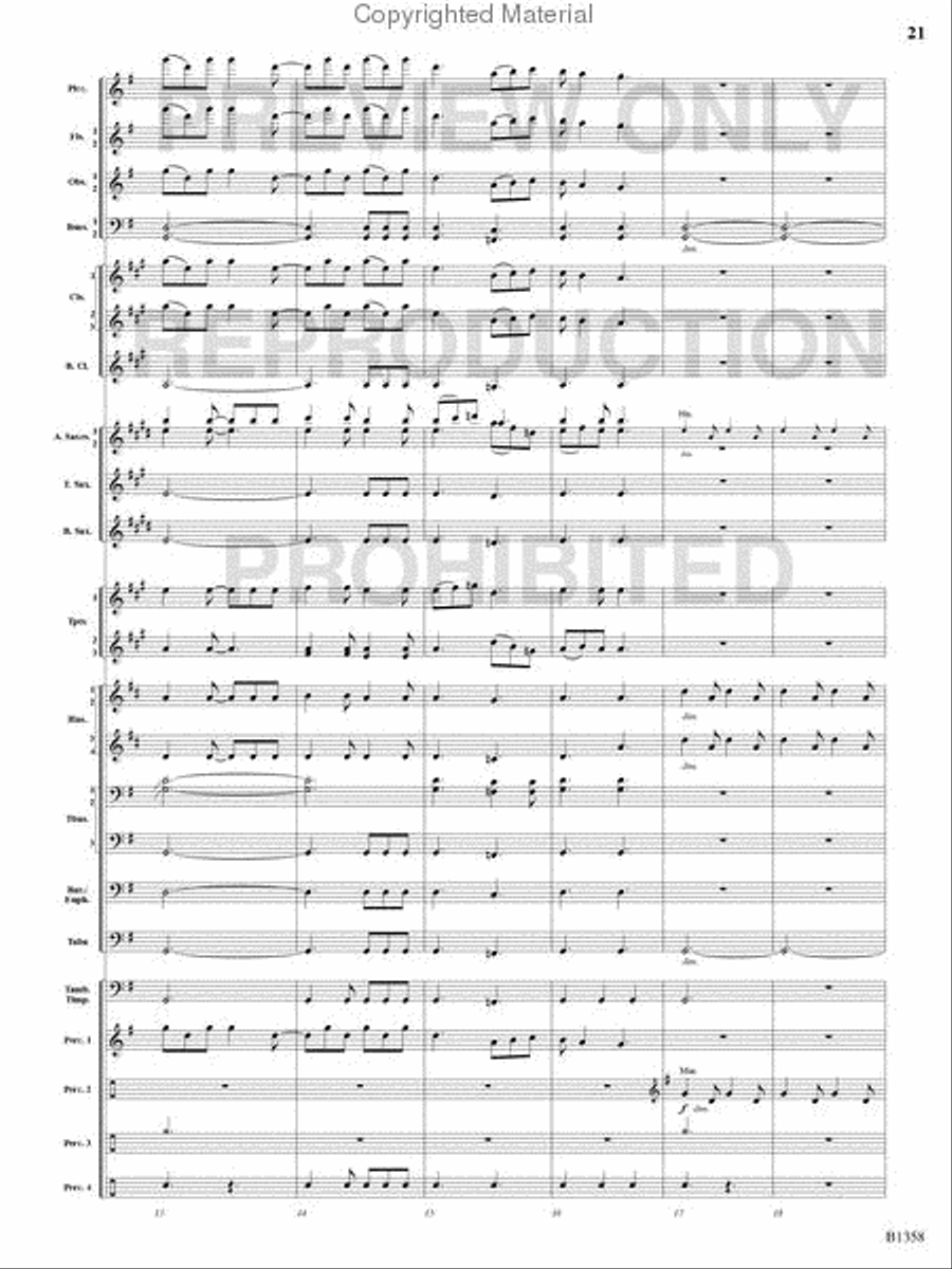 Three Celtic Dances Concert Band scores gallery preview page 20