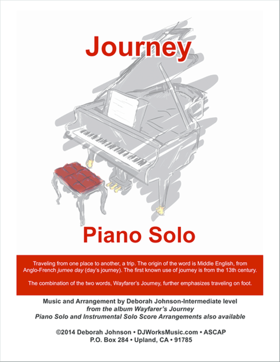 Journey Piano Solo Guitar scores gallery preview page 1