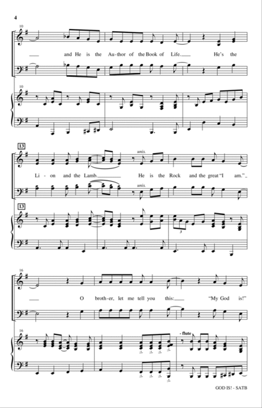 God Is! 4-Part scores gallery preview page 2