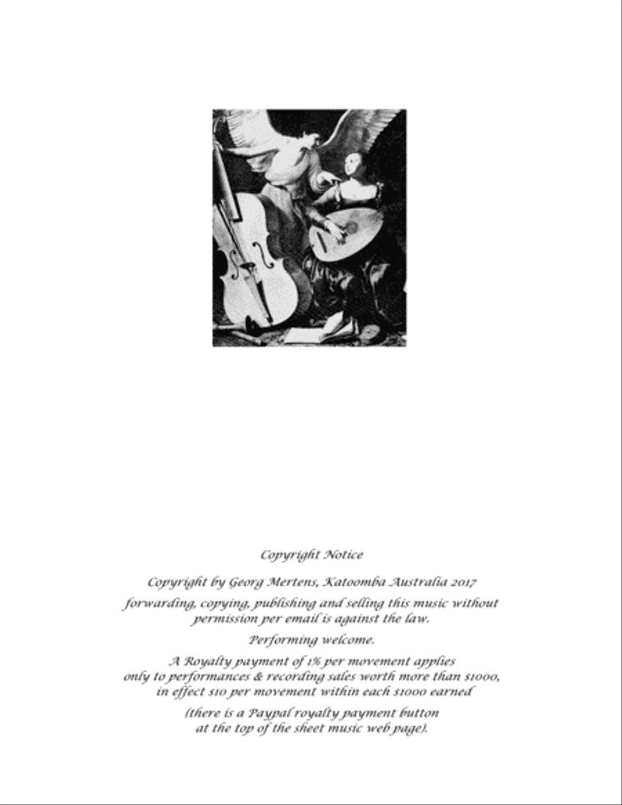 Scarlatti Sonata K32 Aria (Largo) for 2 cellos (Shakuhachi & cello) Small Ensemble scores gallery preview page 2
