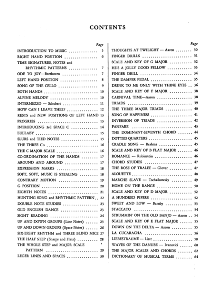 Michael Aaron Piano Course Adult Piano Course, Book 1 Piano Method scores gallery preview page 2