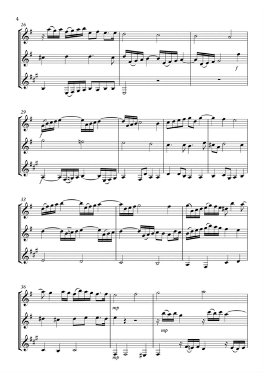 Sonata No.1 Sonata No.1 Woodwind Trio scores gallery preview page 4