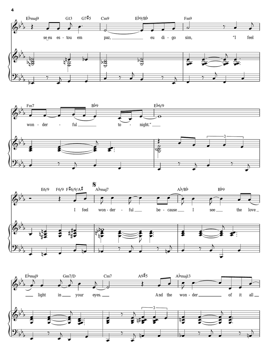 Wonderful Tonight Wonderful Tonight Piano, Vocal scores gallery preview page 4