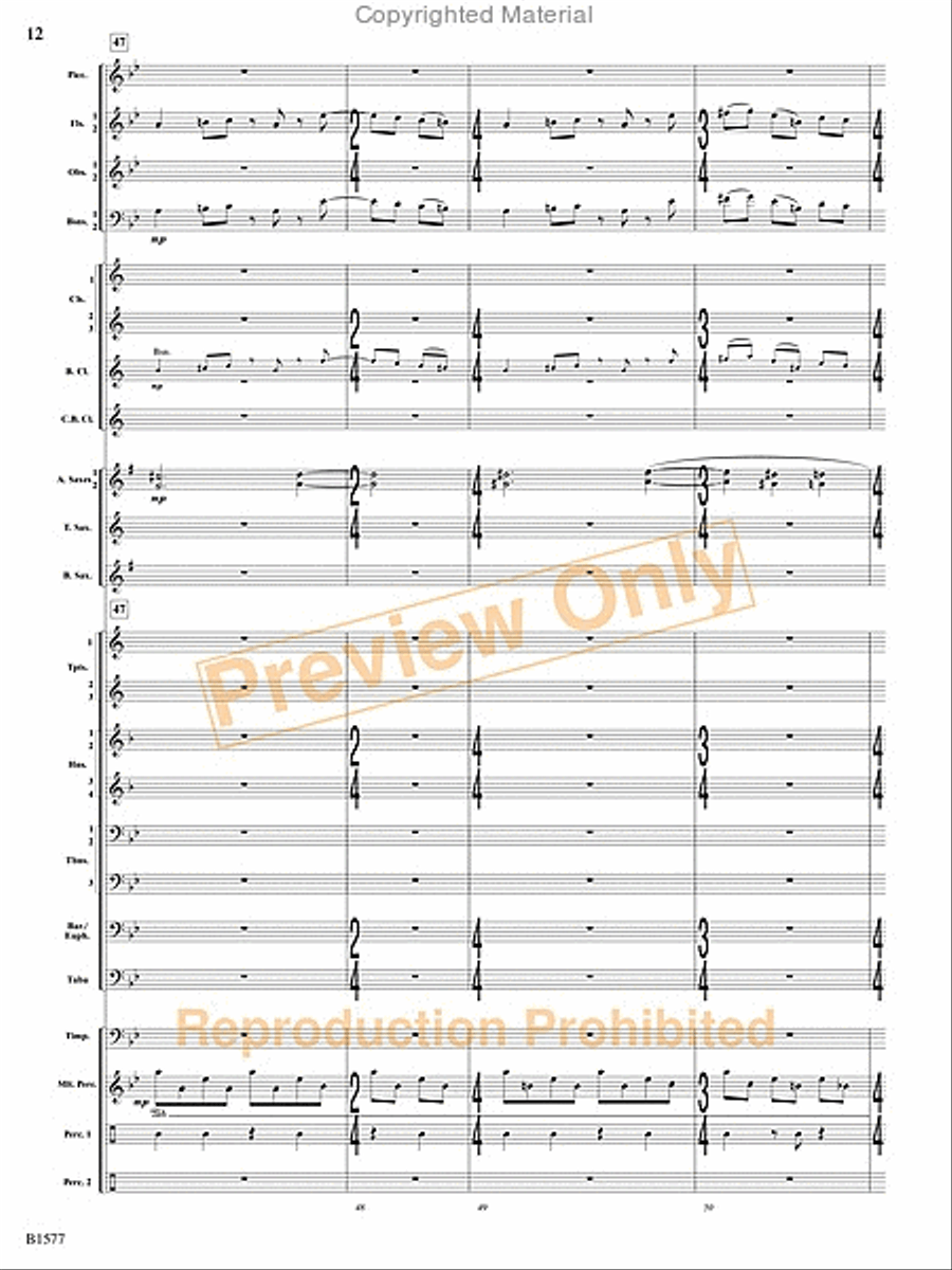 Evocatio Evocatio Concert Band scores gallery preview page 61