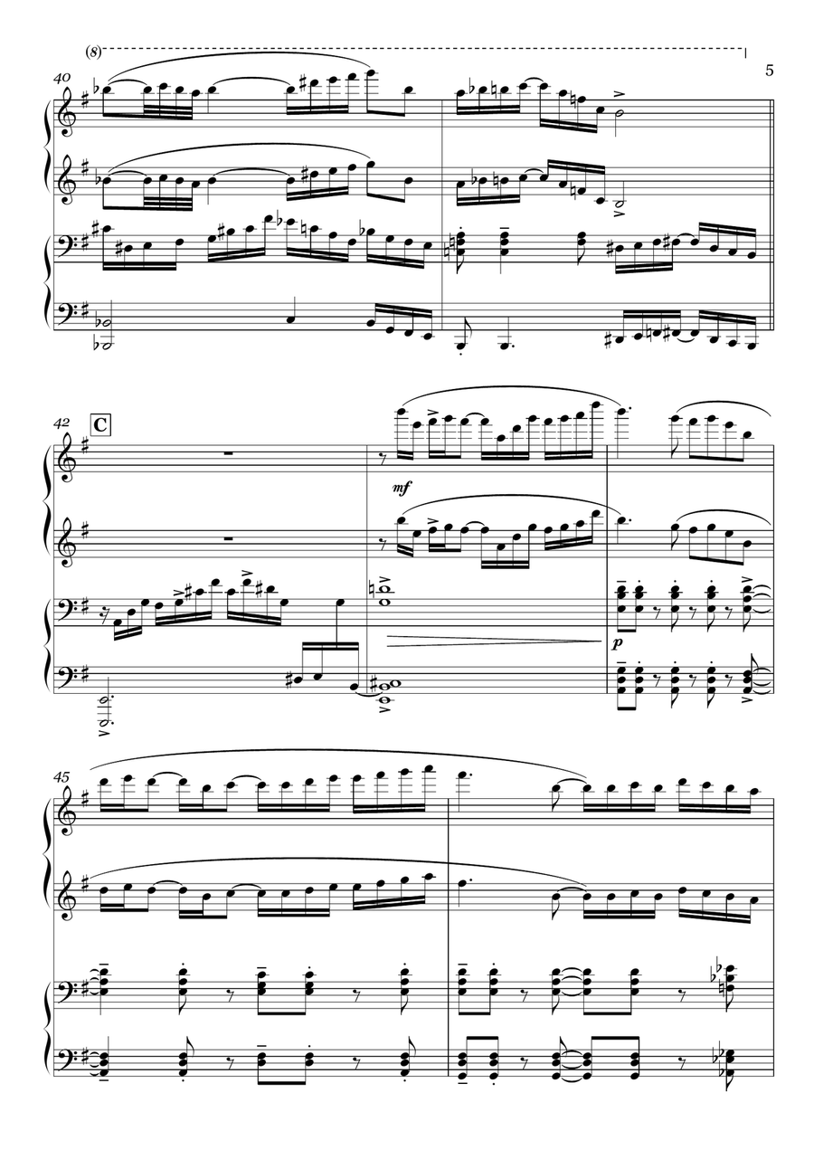 Windmills Of Your Mind Score and Parts scores gallery preview page 5