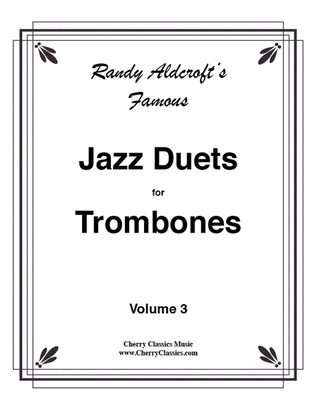 Book cover for 12 Famous Jazz Duets for Trombones, Volume 3