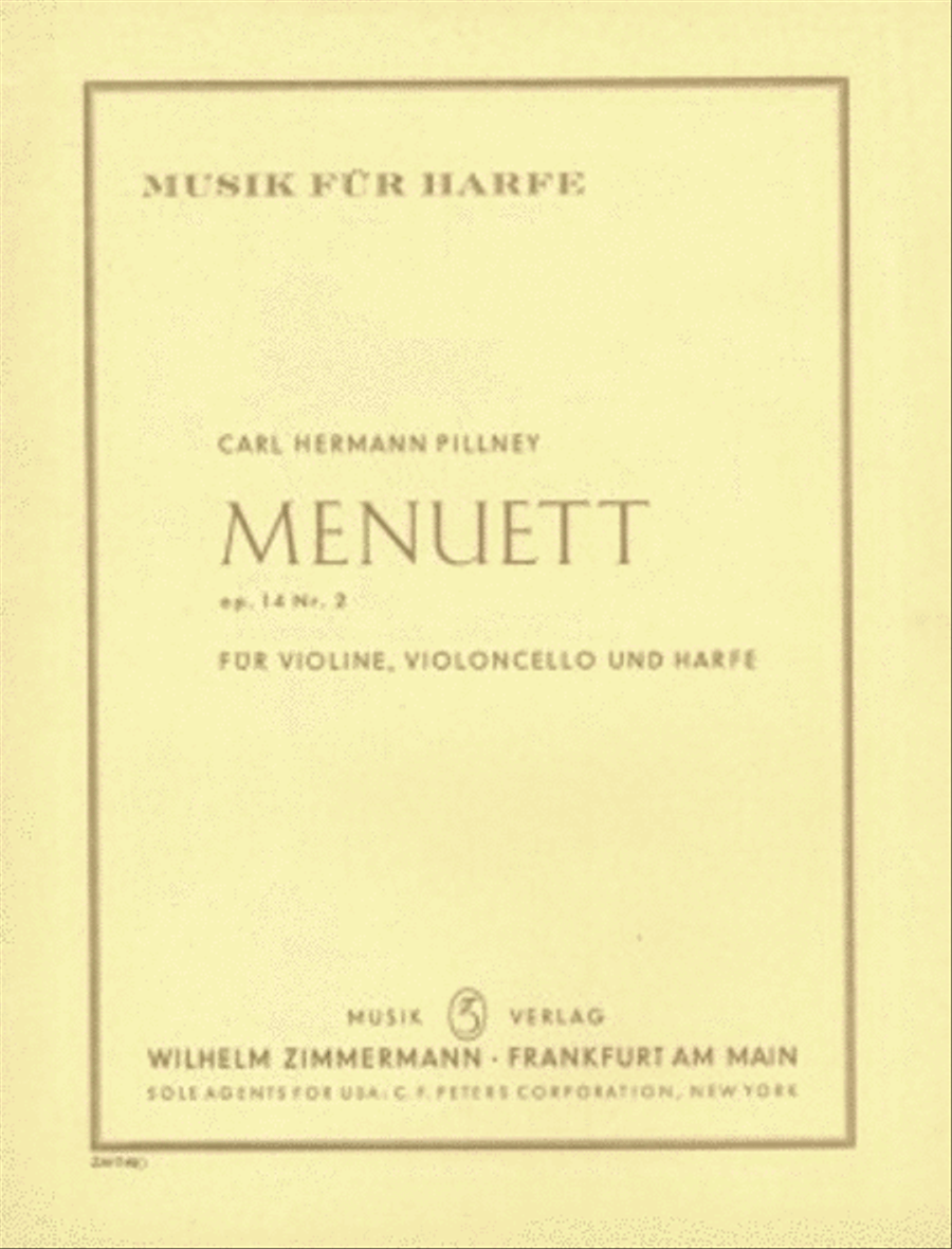 Menuet Op. 14/2 Chamber Music scores gallery preview page 1