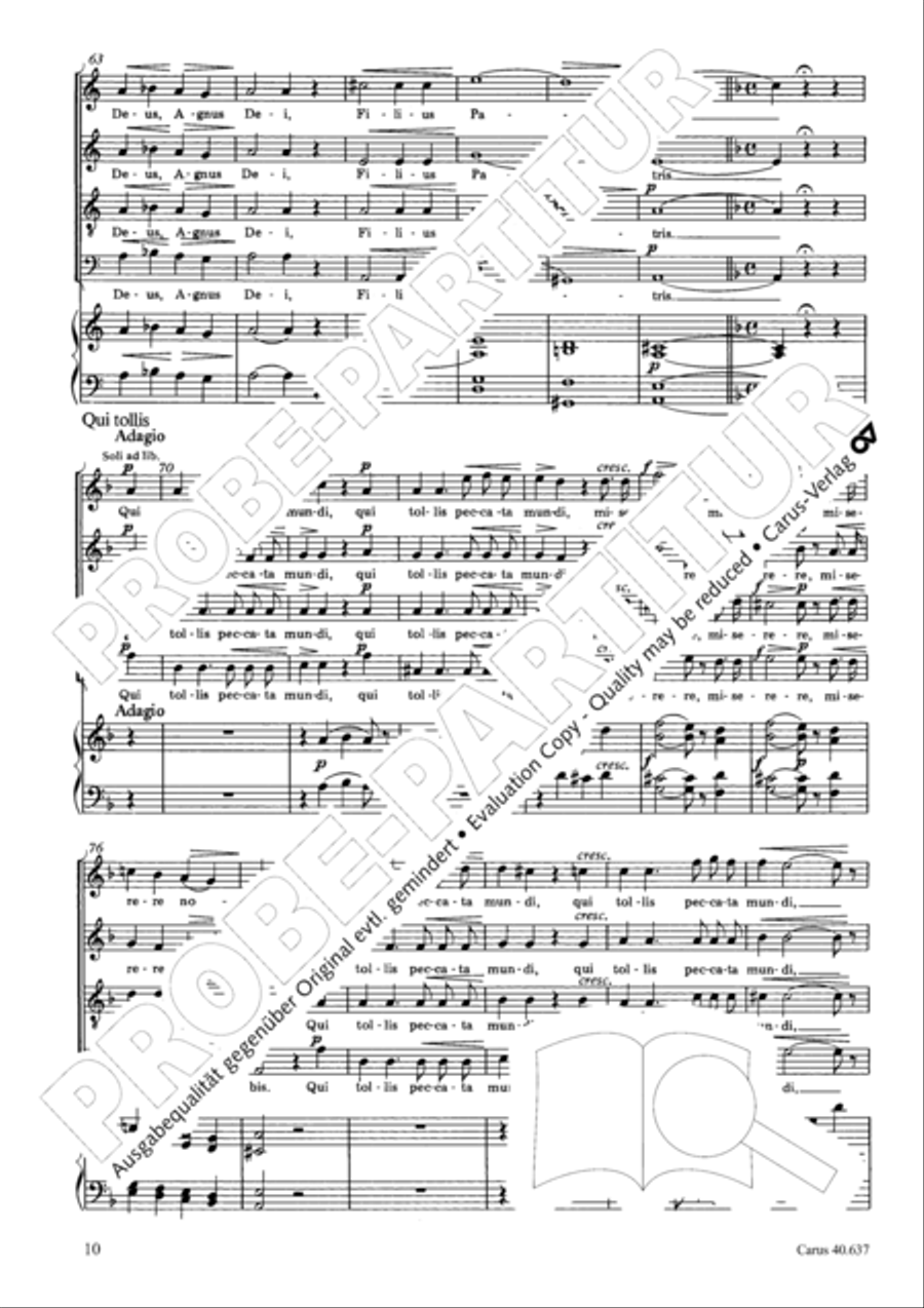 Messe breve no. 6 aux cathedrales 4-Part scores gallery preview page 15