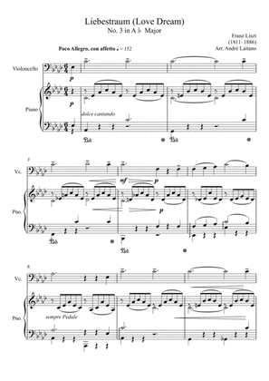 Franz Liszt - Liebestraum (Love Dream) Violoncello Solo