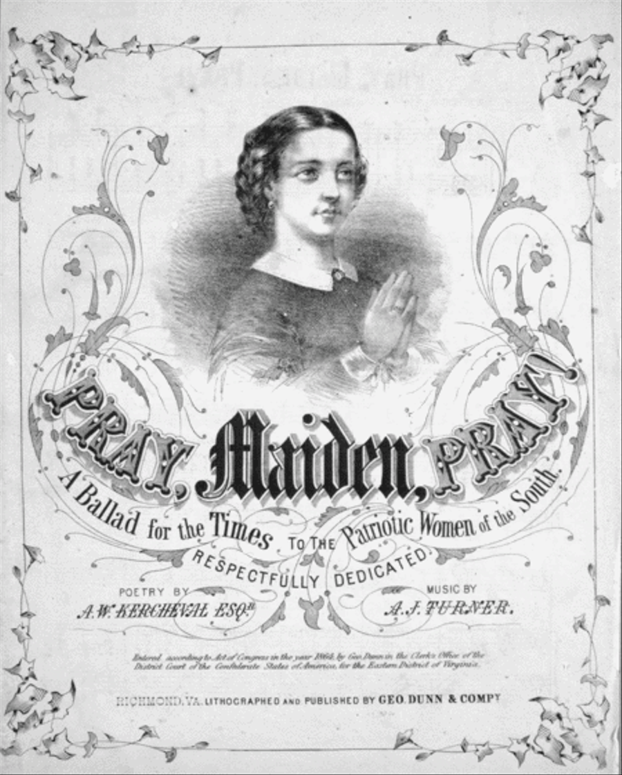 Pray, Maiden, Pray! A Ballad for the Times Voice scores gallery preview page 1
