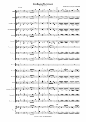Book cover for Eine Kleine (1st movement) for School Orchestra